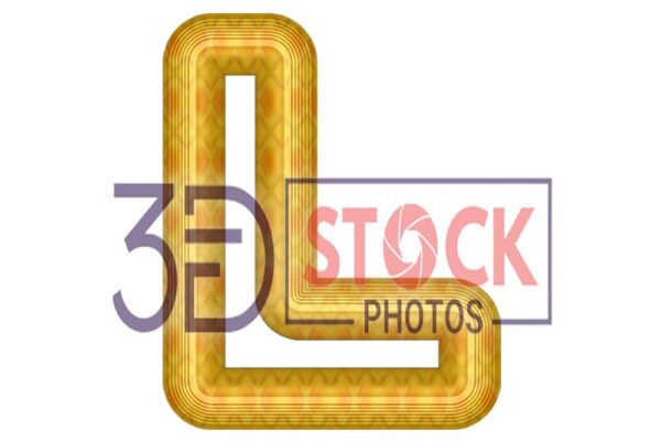 3D Alphabet Capital L25